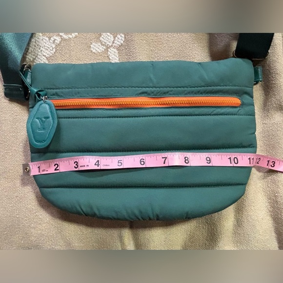 Green Crossbody Bag with Orange Accent (NWOT) - Picture 10 of 11
